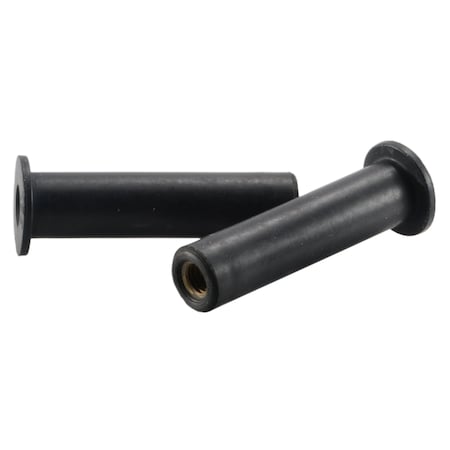 Midwest Fastener Rivet Nut, #10-32 Thread Size, 1-1/2 in L, Rubber, 10 PK 64547